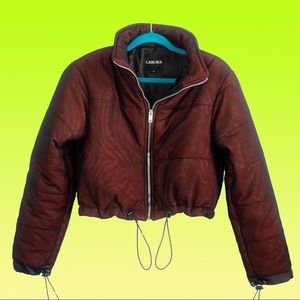 I.AM.GIA Road Warrior Mesh Cropped Puffer Jacket